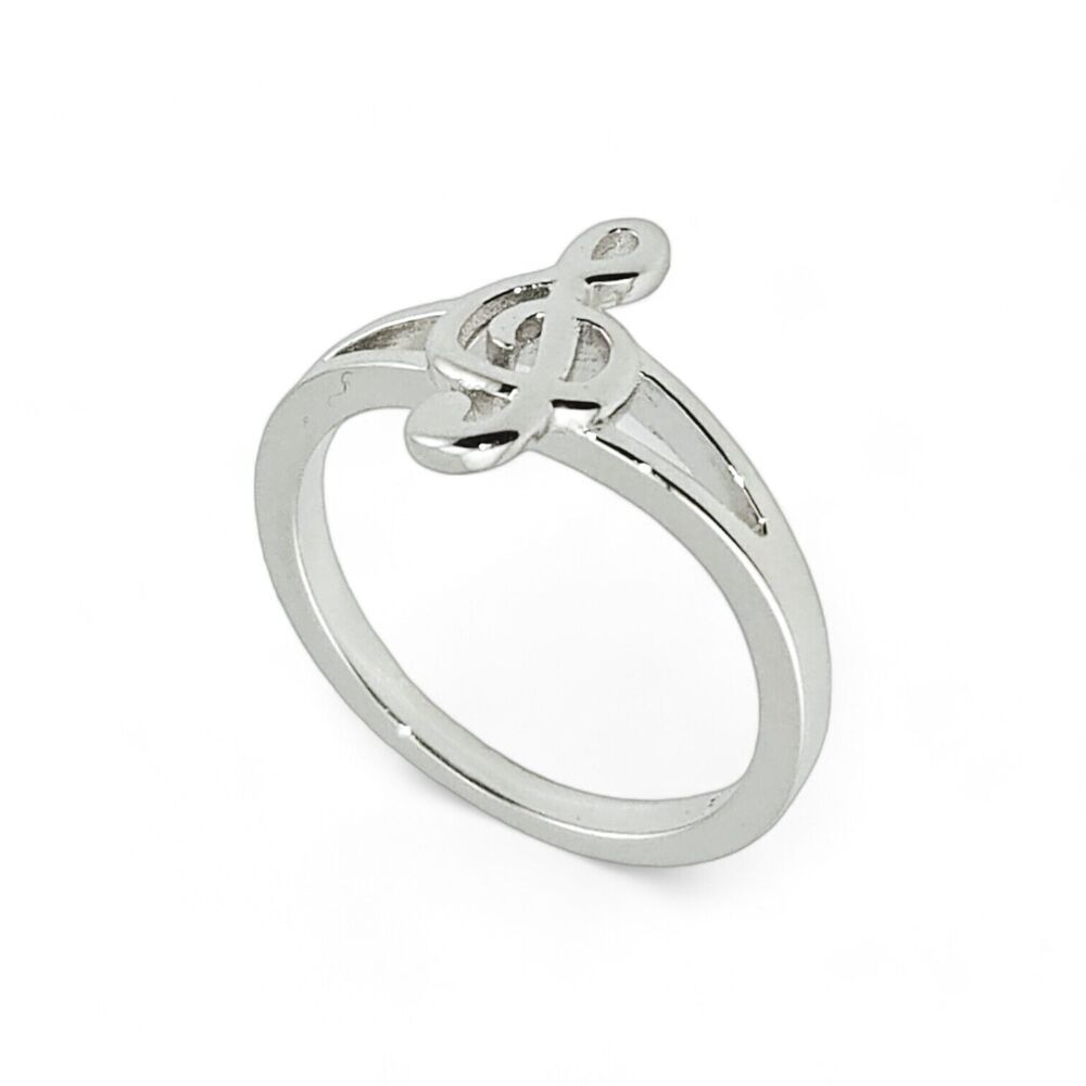 Sterling Silver 925 Musical Note Ring